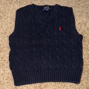 Polo by Ralph Lauren Dark Blue V-Neck Sweater Vest